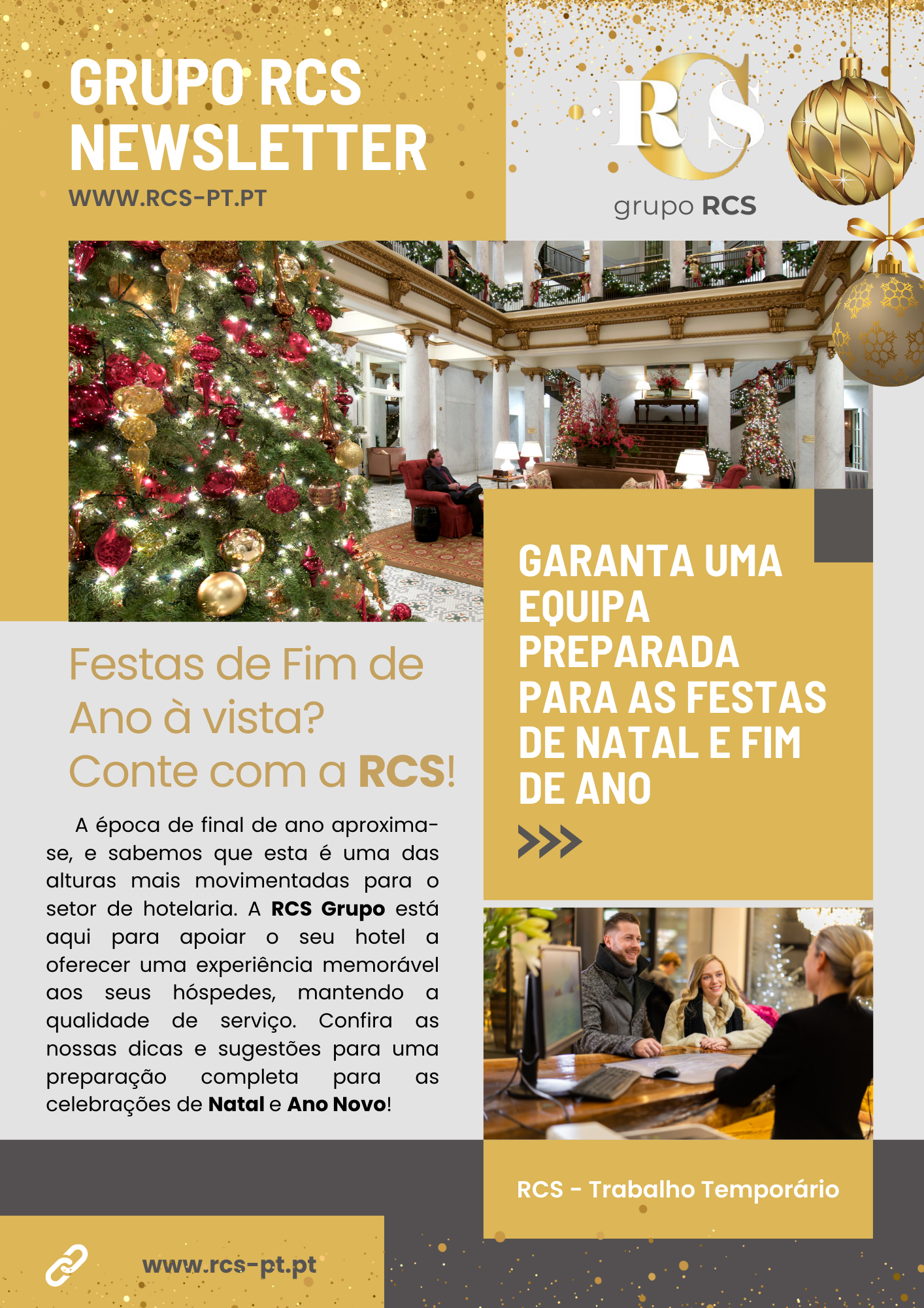 Festas de Fim de Ano à vista? Conte com a RCS!